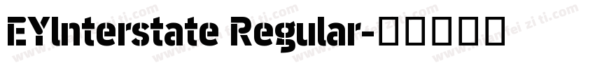 EYlnterstate Regular字体转换